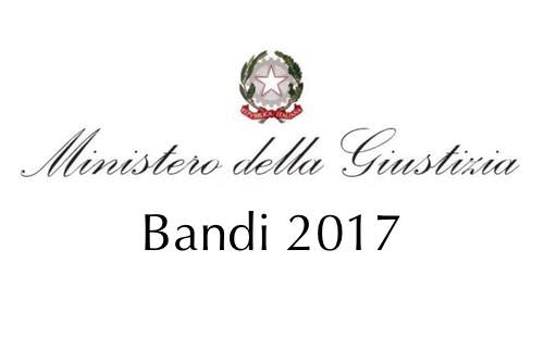 Bandi Ministero Giustizia 2017